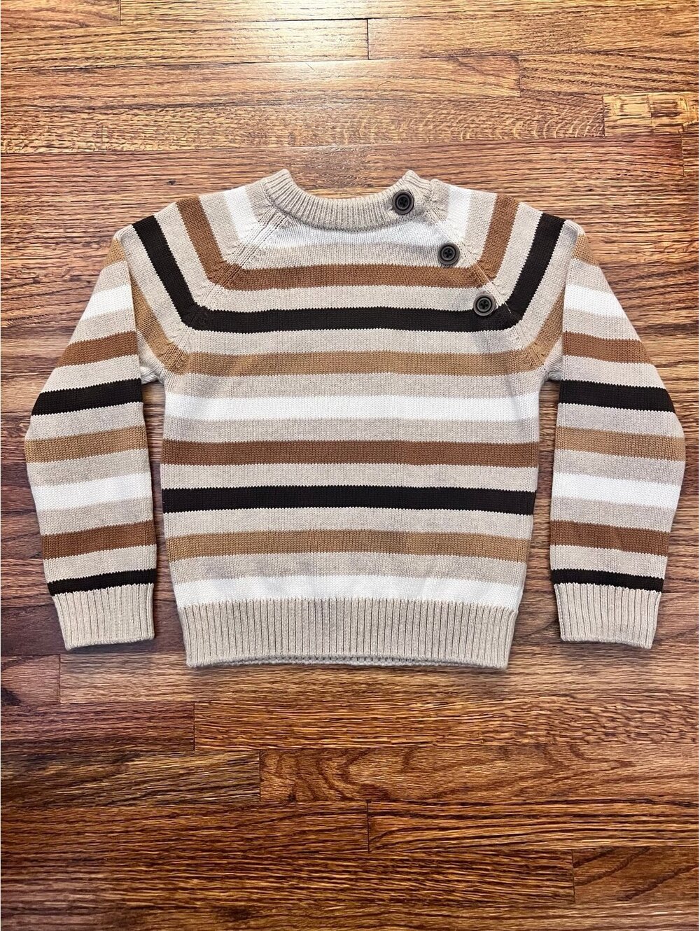 Gymboree Boys Striped Crewneck Sweater (3T)
